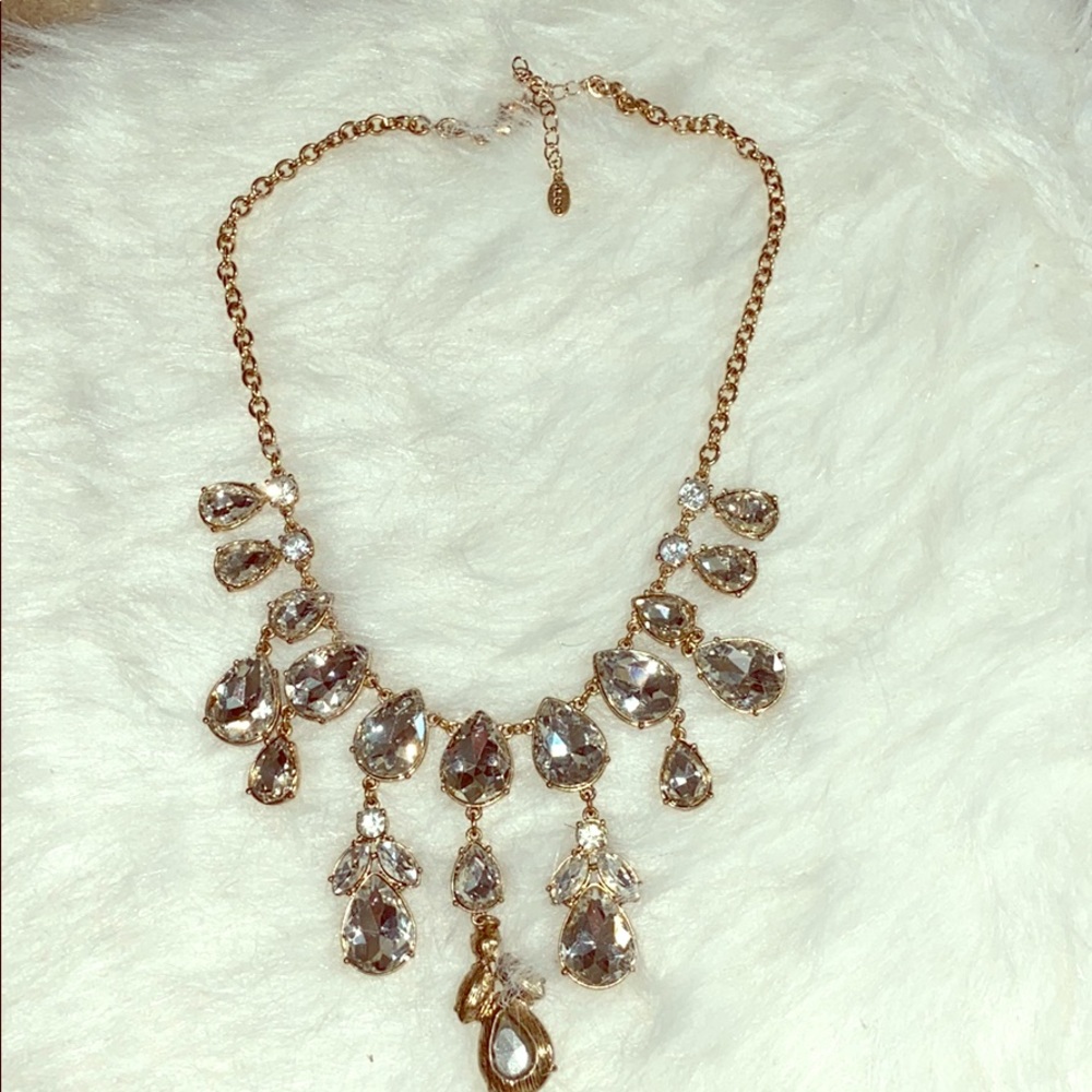 Aldo gold and rhinestones necklace